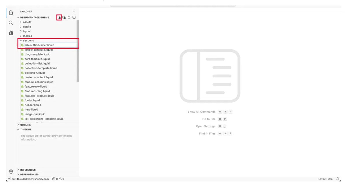 Add a New Section File